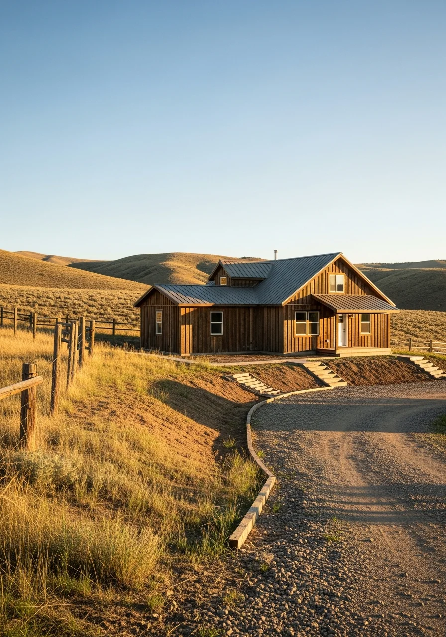 Mountain property in Dubois with residential structure and landscape.