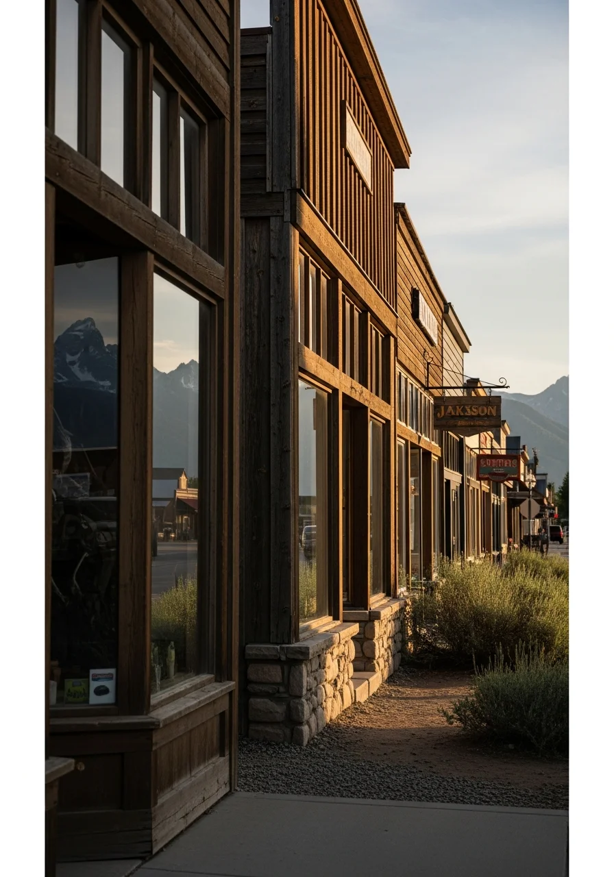 Mountain property in Jackson with residential or commercial structure.