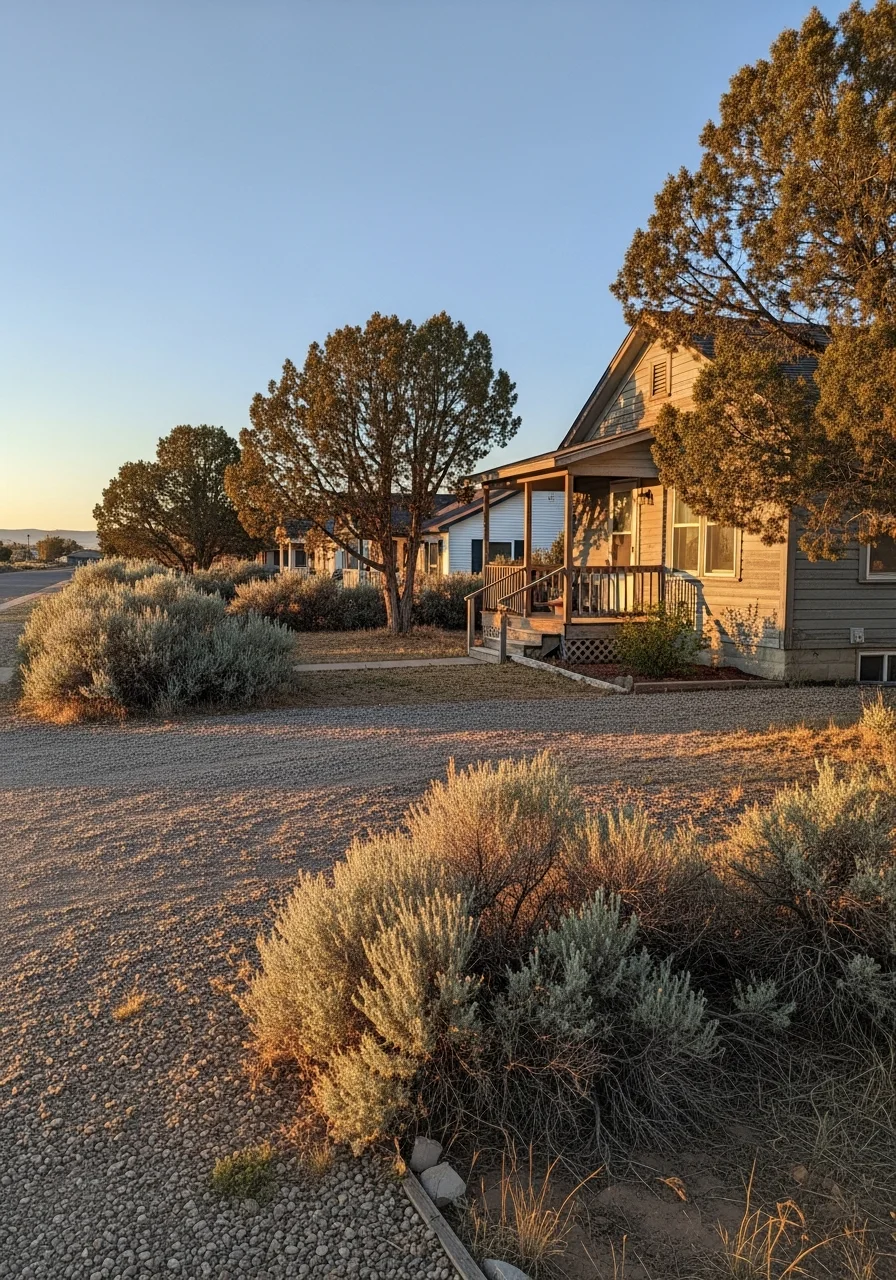 Residential or commercial property in Rawlins with high-desert setting.